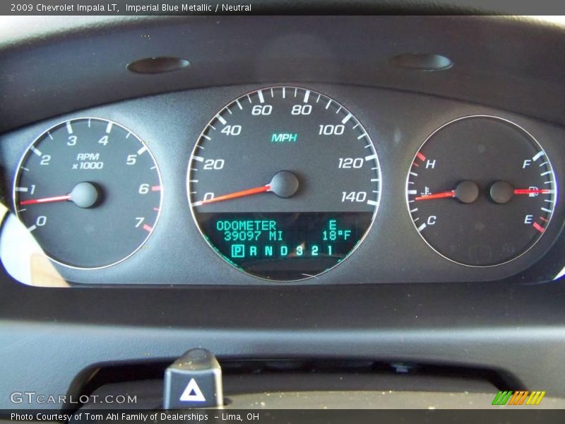Imperial Blue Metallic / Neutral 2009 Chevrolet Impala LT