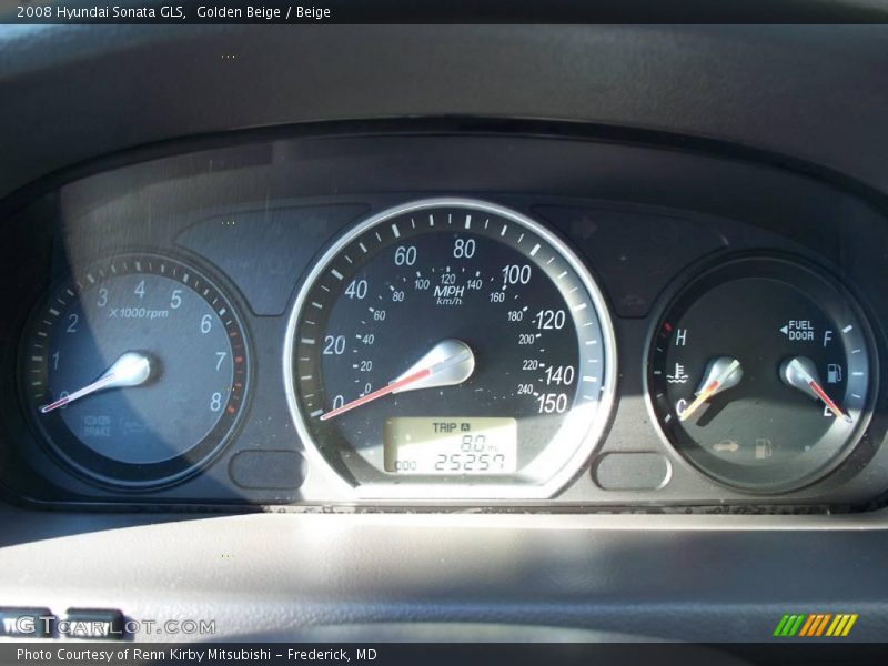 Golden Beige / Beige 2008 Hyundai Sonata GLS