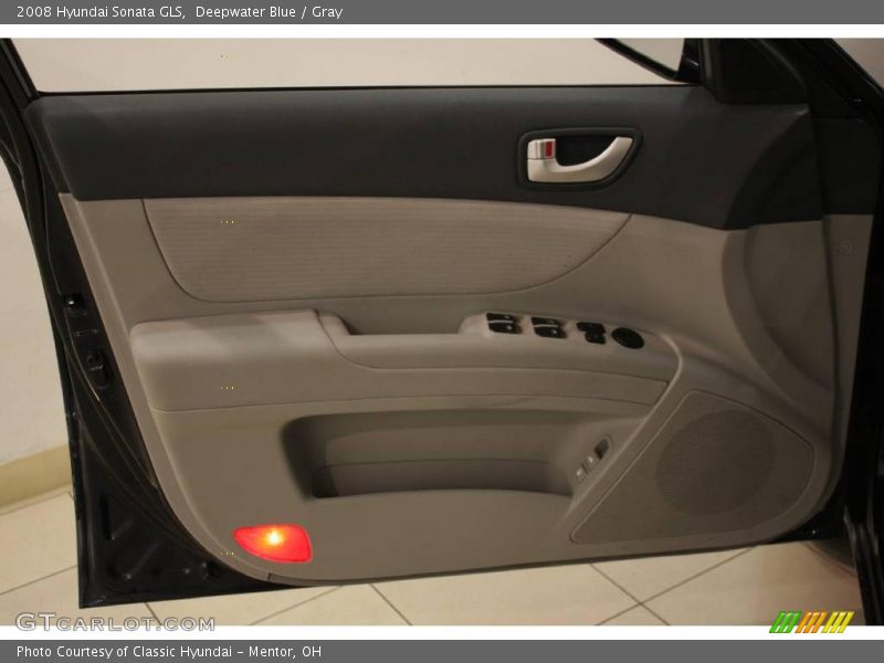 Deepwater Blue / Gray 2008 Hyundai Sonata GLS