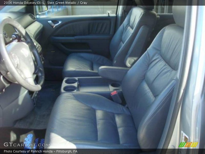Slate Green Metallic / Gray 2006 Honda Odyssey EX-L