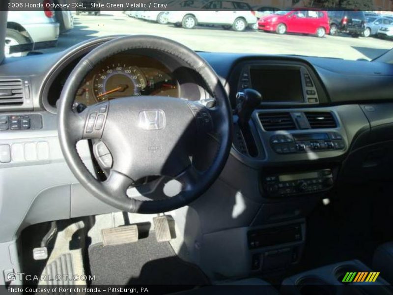 Slate Green Metallic / Gray 2006 Honda Odyssey EX-L
