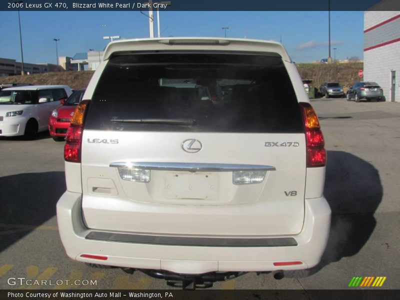 Blizzard White Pearl / Dark Gray 2006 Lexus GX 470