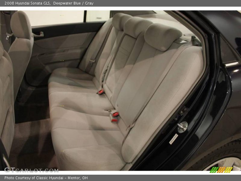 Deepwater Blue / Gray 2008 Hyundai Sonata GLS
