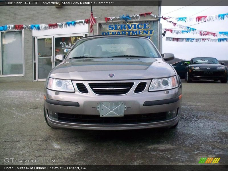 Steel Gray Metallic / Parchment 2006 Saab 9-3 2.0T Convertible