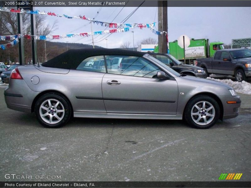 Steel Gray Metallic / Parchment 2006 Saab 9-3 2.0T Convertible
