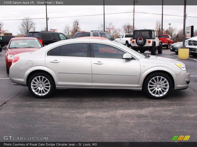 Silver Pearl / Black 2008 Saturn Aura XR