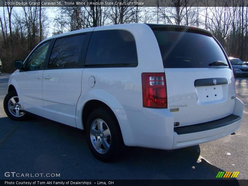 Stone White / Medium Slate Gray/Light Shale 2009 Dodge Grand Caravan SE