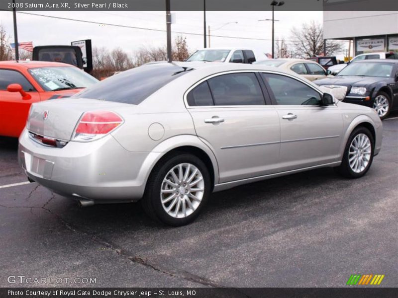 Silver Pearl / Black 2008 Saturn Aura XR