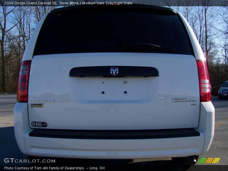 Stone White / Medium Slate Gray/Light Shale 2009 Dodge Grand Caravan SE