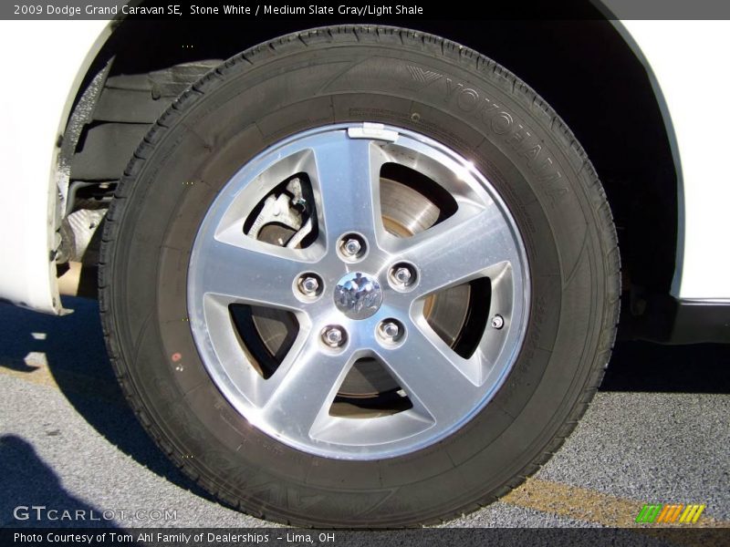 Stone White / Medium Slate Gray/Light Shale 2009 Dodge Grand Caravan SE