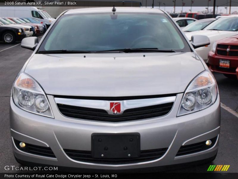 Silver Pearl / Black 2008 Saturn Aura XR
