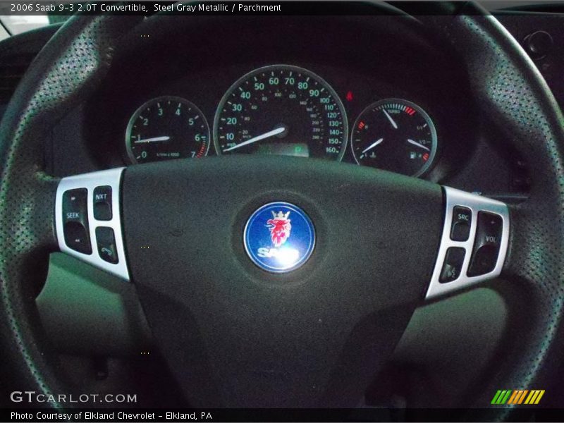 Steel Gray Metallic / Parchment 2006 Saab 9-3 2.0T Convertible