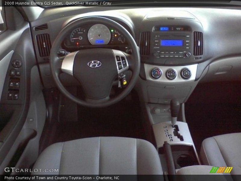 QuickSilver Metallic / Gray 2008 Hyundai Elantra GLS Sedan