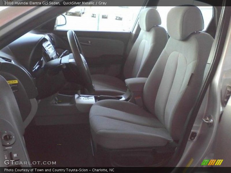 QuickSilver Metallic / Gray 2008 Hyundai Elantra GLS Sedan