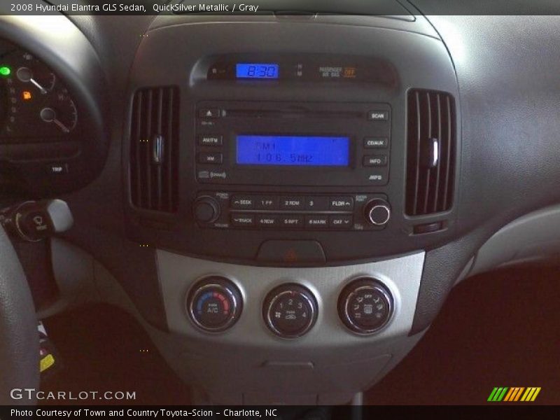 QuickSilver Metallic / Gray 2008 Hyundai Elantra GLS Sedan