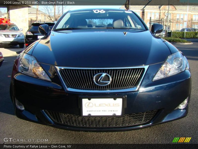 Blue Onyx Pearl / Black 2006 Lexus IS 250 AWD