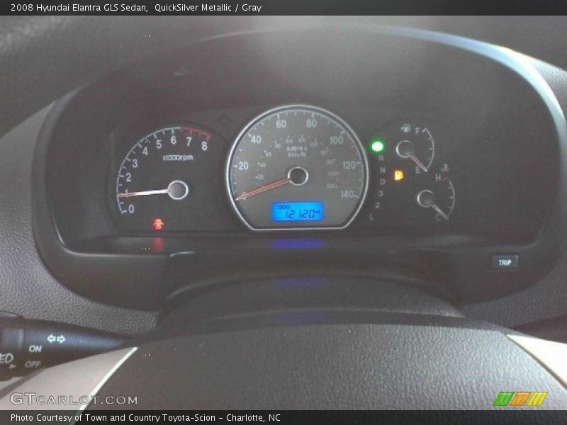 QuickSilver Metallic / Gray 2008 Hyundai Elantra GLS Sedan