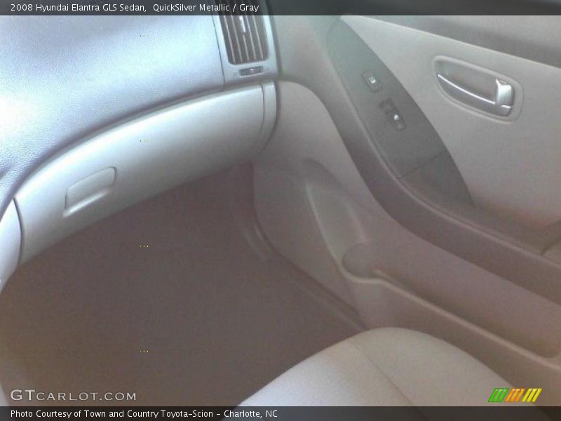 QuickSilver Metallic / Gray 2008 Hyundai Elantra GLS Sedan