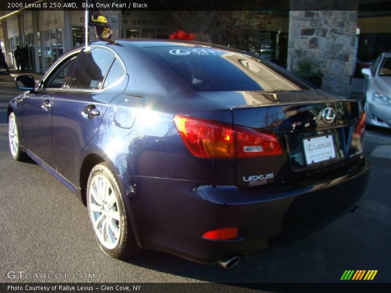 Blue Onyx Pearl / Black 2006 Lexus IS 250 AWD