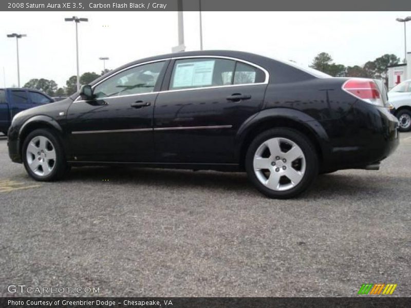 Carbon Flash Black / Gray 2008 Saturn Aura XE 3.5
