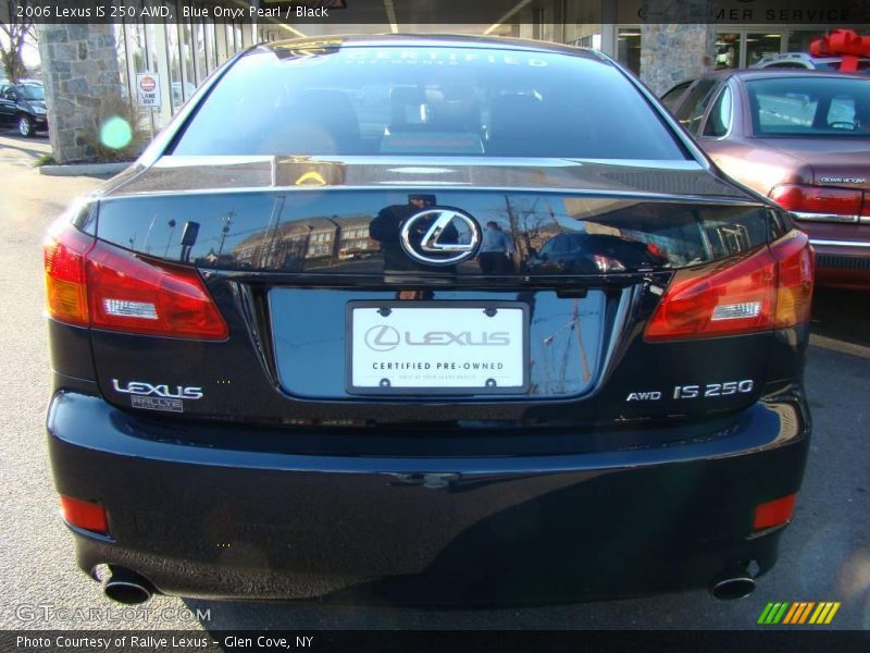 Blue Onyx Pearl / Black 2006 Lexus IS 250 AWD