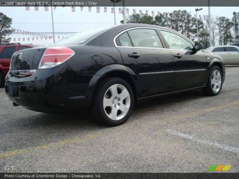 Carbon Flash Black / Gray 2008 Saturn Aura XE 3.5