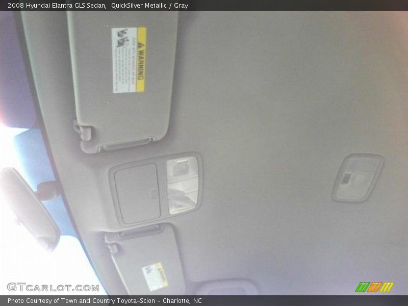 QuickSilver Metallic / Gray 2008 Hyundai Elantra GLS Sedan