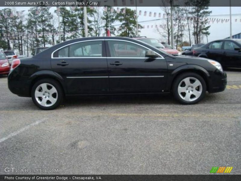 Carbon Flash Black / Gray 2008 Saturn Aura XE 3.5