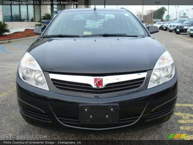 Carbon Flash Black / Gray 2008 Saturn Aura XE 3.5