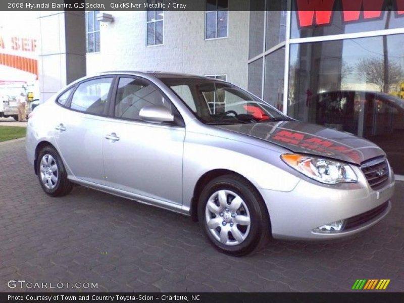 QuickSilver Metallic / Gray 2008 Hyundai Elantra GLS Sedan