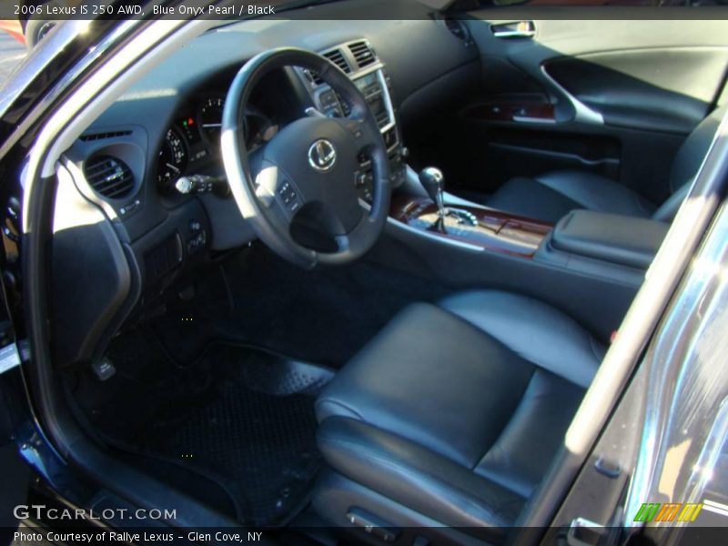 Blue Onyx Pearl / Black 2006 Lexus IS 250 AWD
