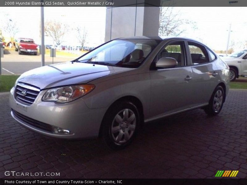 QuickSilver Metallic / Gray 2008 Hyundai Elantra GLS Sedan
