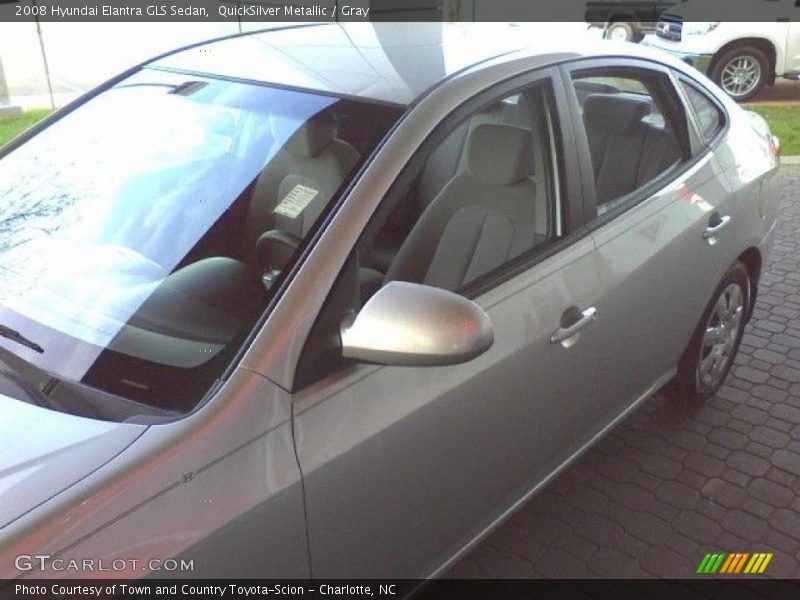 QuickSilver Metallic / Gray 2008 Hyundai Elantra GLS Sedan