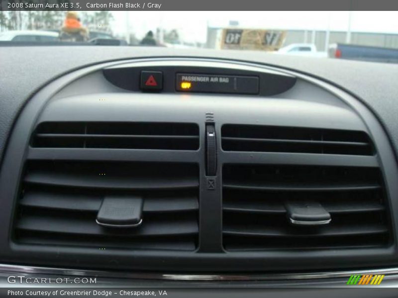 Carbon Flash Black / Gray 2008 Saturn Aura XE 3.5