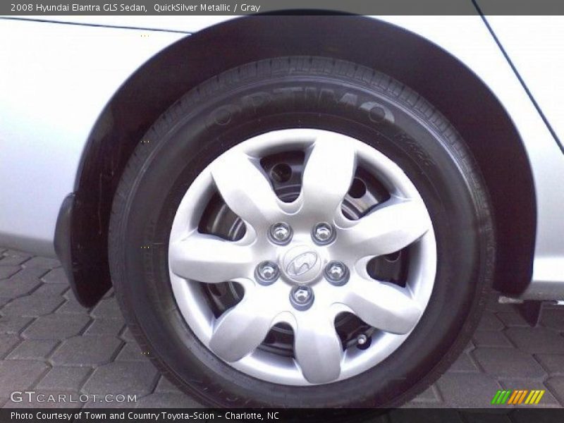 QuickSilver Metallic / Gray 2008 Hyundai Elantra GLS Sedan