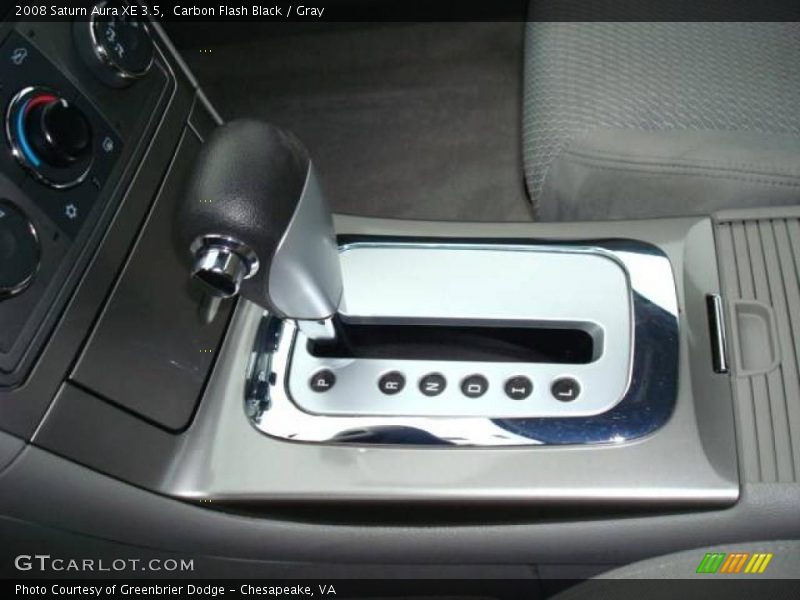 Carbon Flash Black / Gray 2008 Saturn Aura XE 3.5
