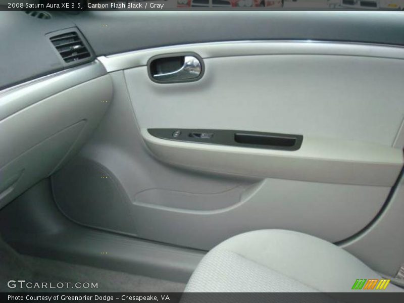 Carbon Flash Black / Gray 2008 Saturn Aura XE 3.5