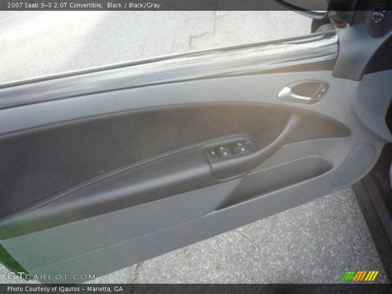 Black / Black/Gray 2007 Saab 9-3 2.0T Convertible