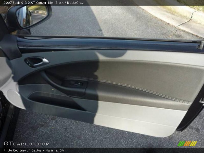 Black / Black/Gray 2007 Saab 9-3 2.0T Convertible