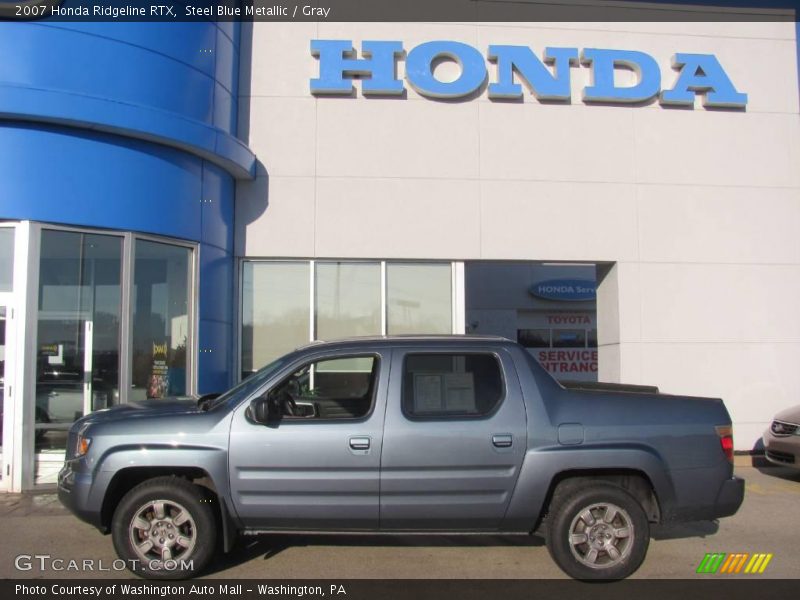 Steel Blue Metallic / Gray 2007 Honda Ridgeline RTX