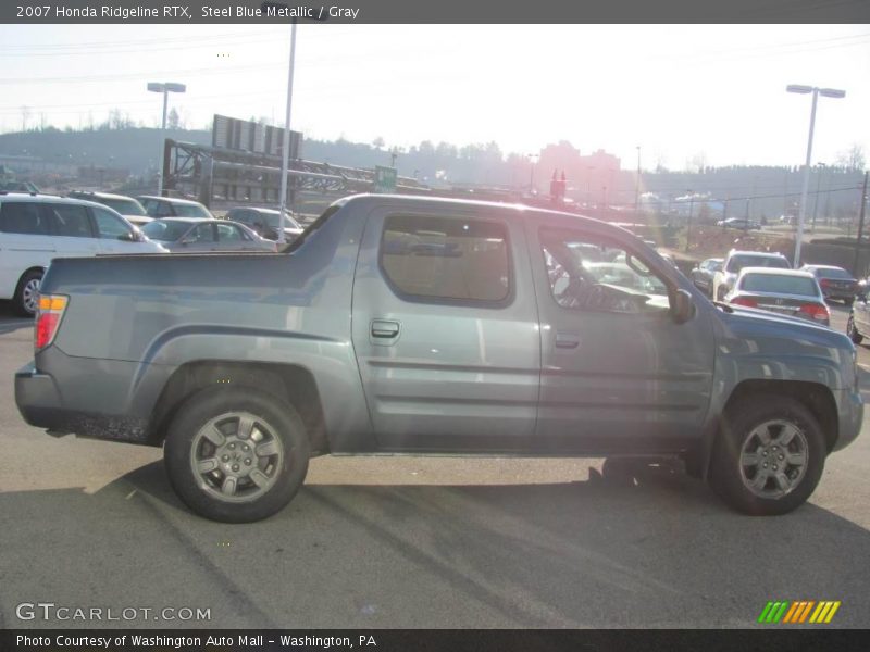 Steel Blue Metallic / Gray 2007 Honda Ridgeline RTX