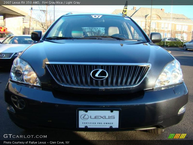 Flint Gray Mica / Light Gray 2007 Lexus RX 350 AWD