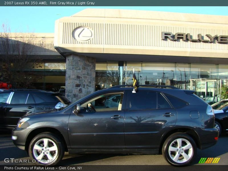 Flint Gray Mica / Light Gray 2007 Lexus RX 350 AWD
