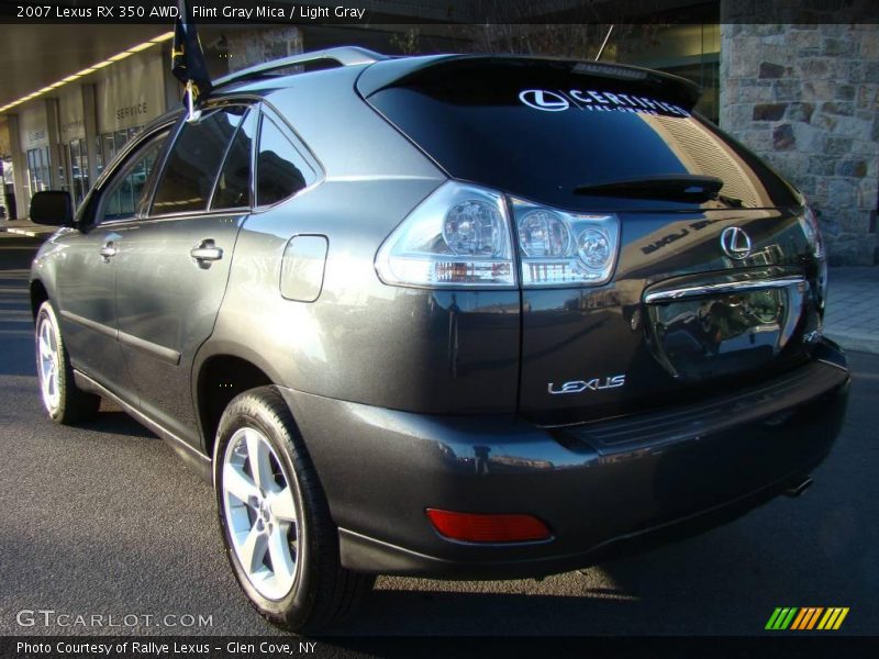 Flint Gray Mica / Light Gray 2007 Lexus RX 350 AWD