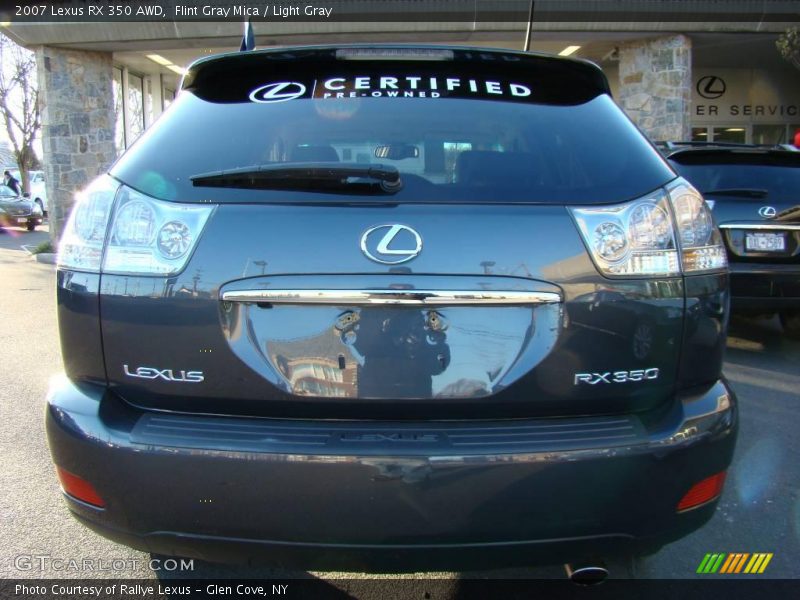 Flint Gray Mica / Light Gray 2007 Lexus RX 350 AWD
