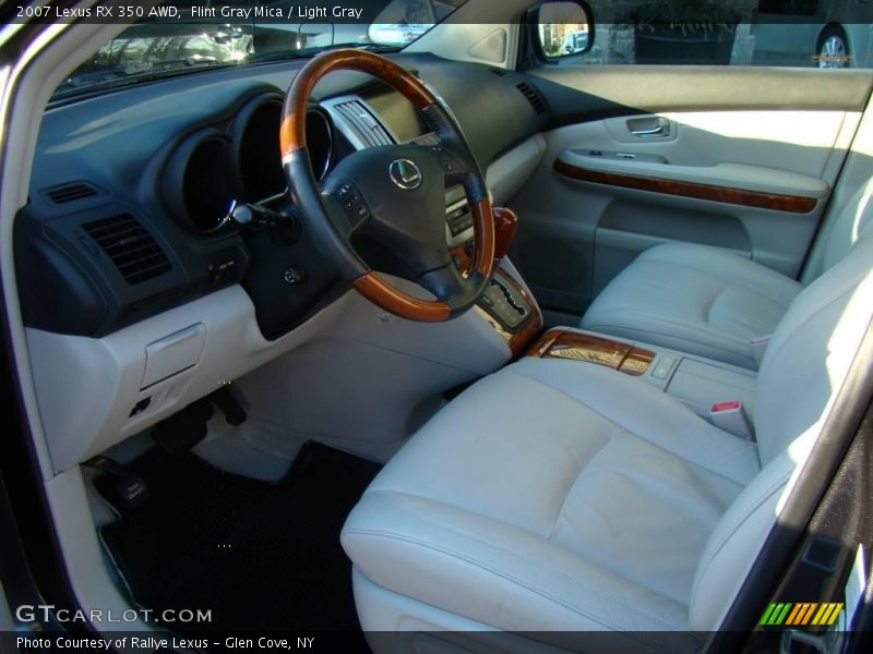Flint Gray Mica / Light Gray 2007 Lexus RX 350 AWD
