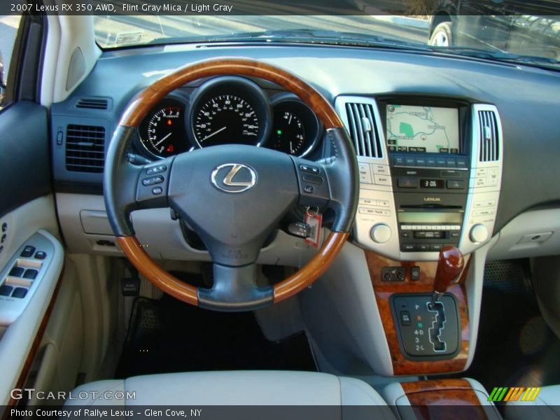 Flint Gray Mica / Light Gray 2007 Lexus RX 350 AWD