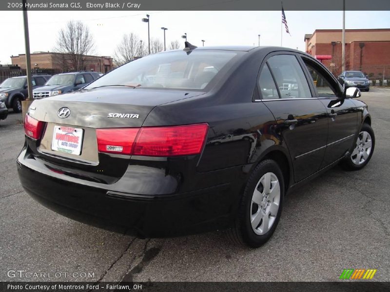 Ebony Black / Gray 2009 Hyundai Sonata GLS