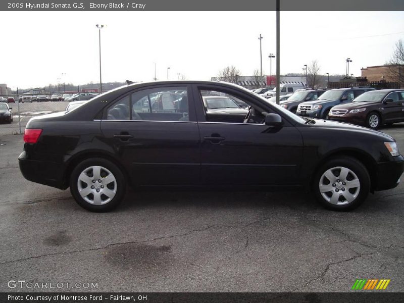 Ebony Black / Gray 2009 Hyundai Sonata GLS