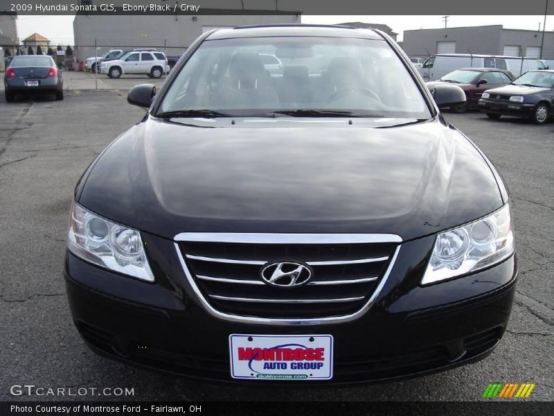 Ebony Black / Gray 2009 Hyundai Sonata GLS